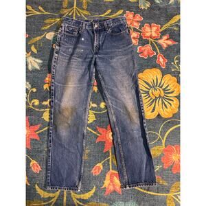 Levi's Vintage 505 Low Rise Straight Leg Painted Jeans Size M *READ DESCRIPTION*